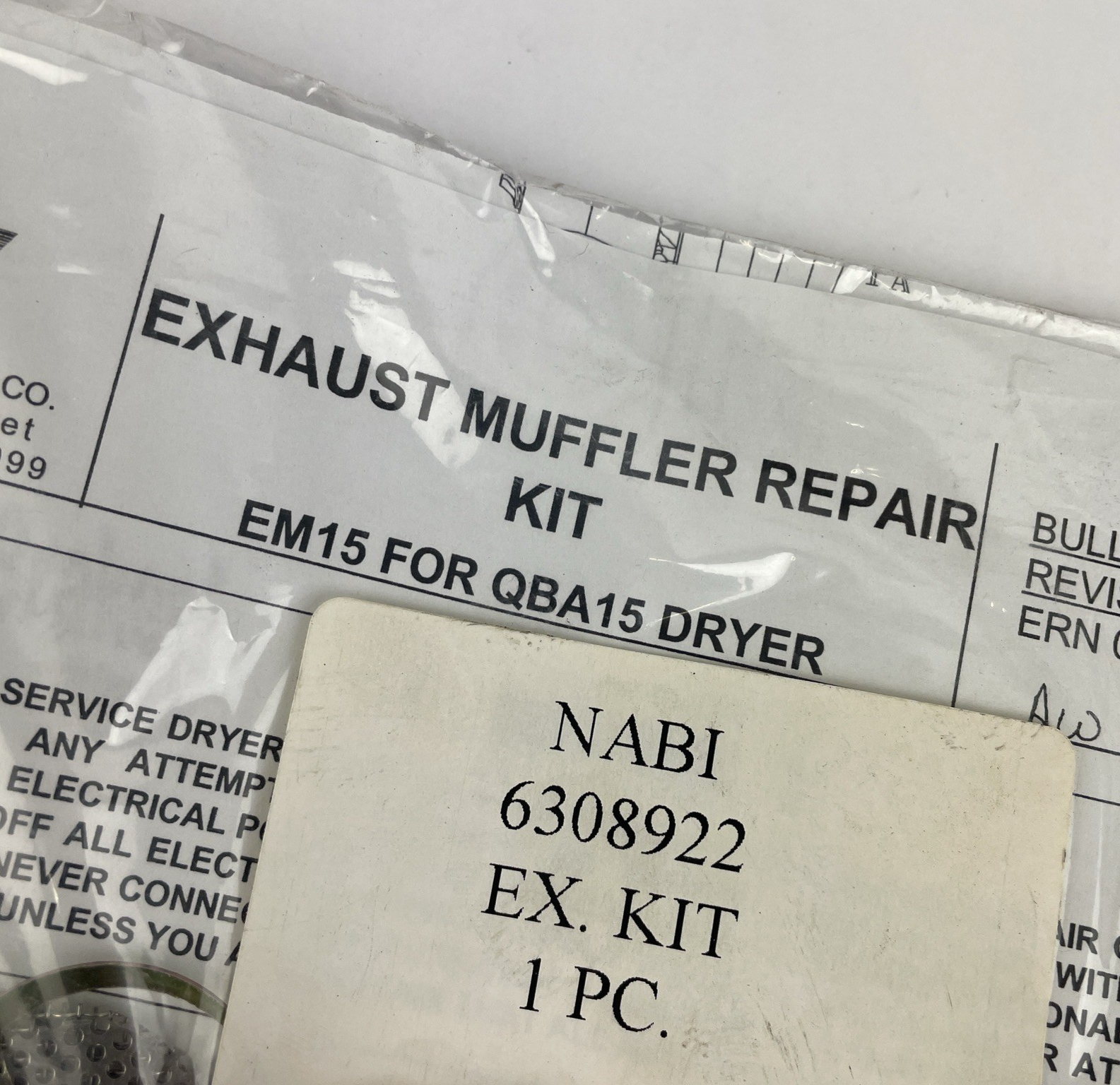 QBA15 Graham-White MFG 9-36 Volt Dc Air Dryer Exhaust Muffler Repair Kit EM15