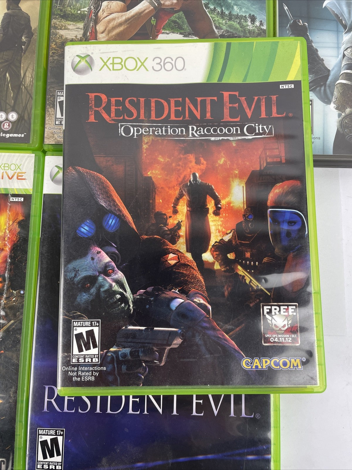 6 x XBOX 360 Action War Game Lot Complete W/ Manuals Resident Evil, Gears of War