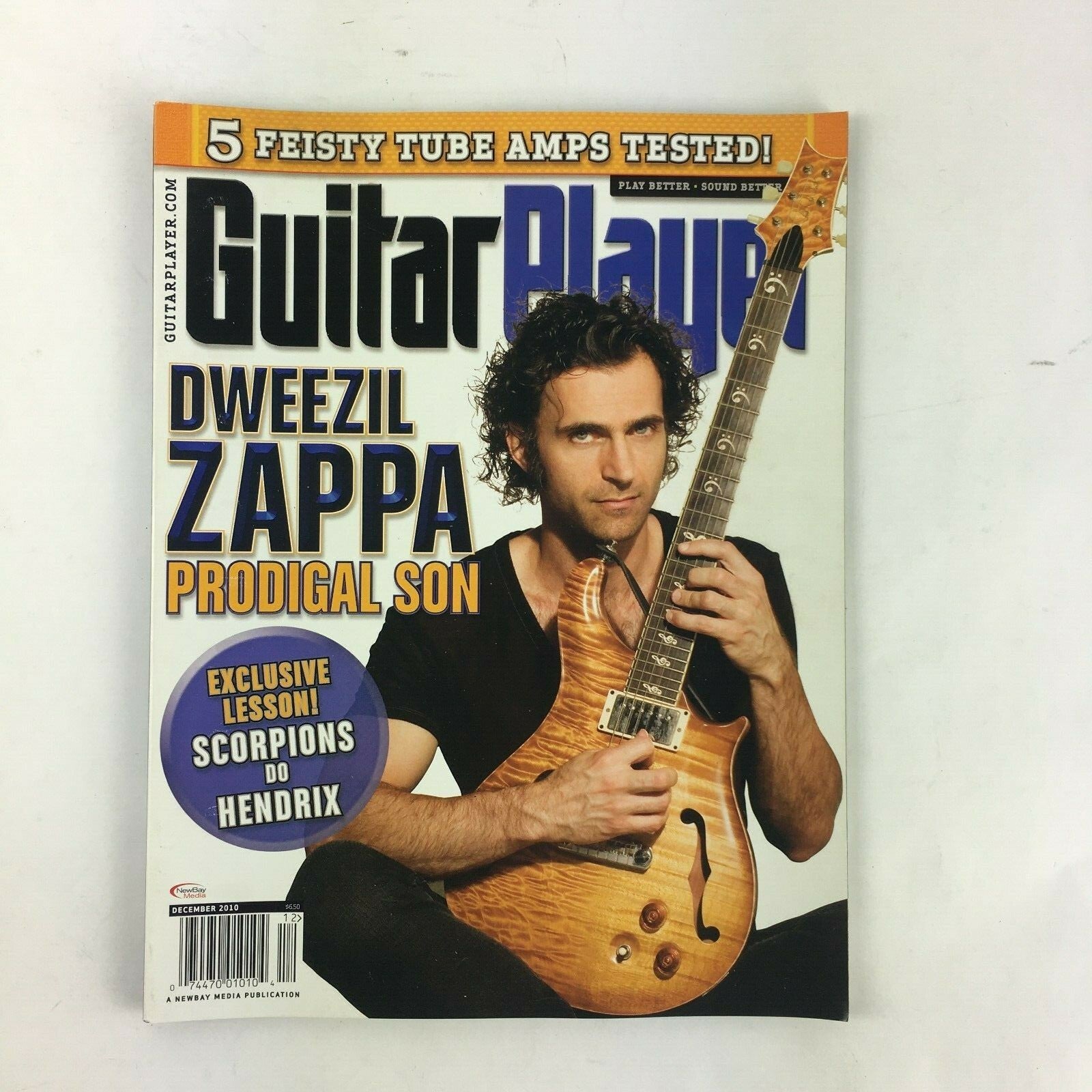 December 2010 Guitar Player Magazine Dweezil Zappa Prodigal Son