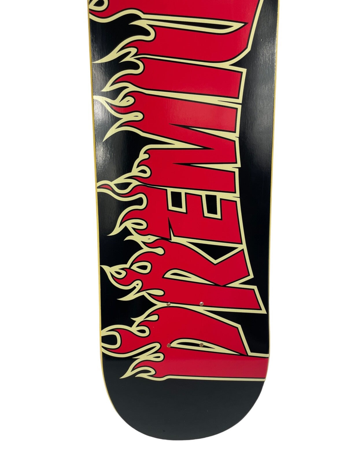 Premium skateboards - 8" - Burn Thrasher Font Red Black