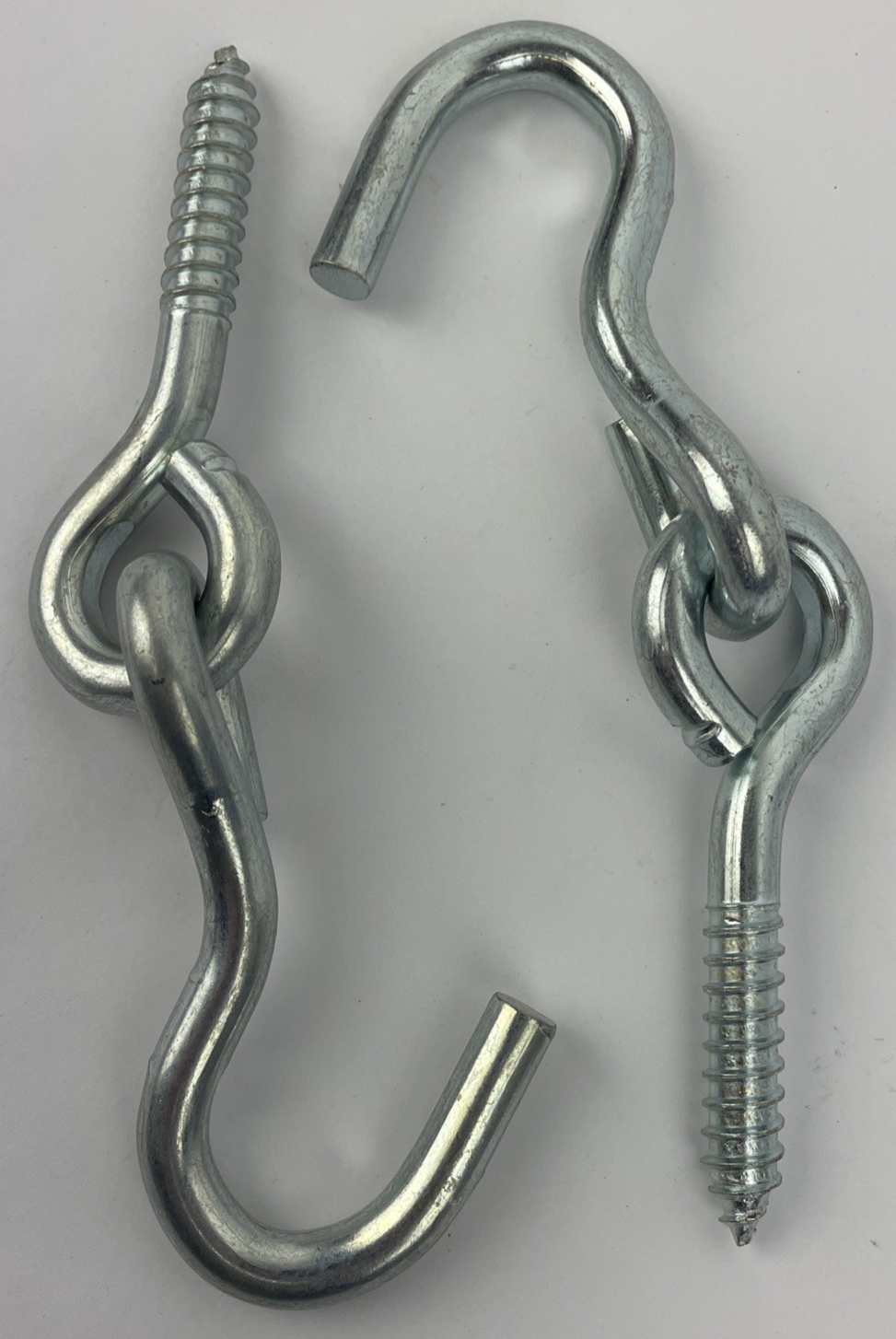 Lot 2 x 3/8". X 3-1/2" Hammock Hook Lag Thread Style Lag Screw and Zinc-Plated