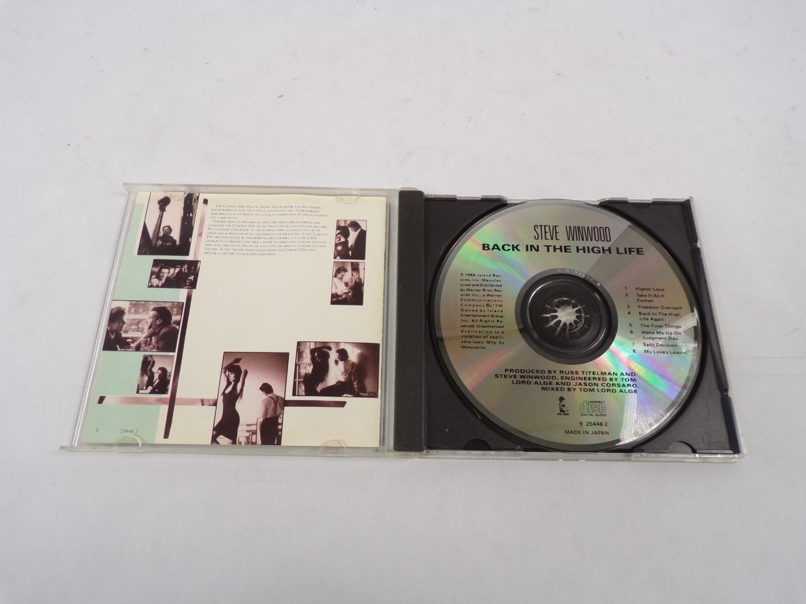 Steve Winwood Back In The High Life Higher Love Take It As It Comes FreedomCD#26