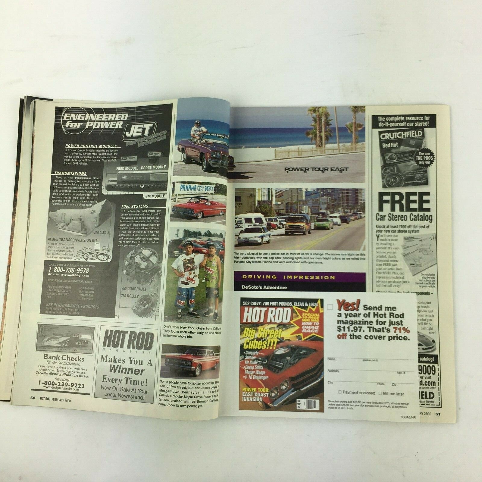 February 2000 Hot Rod Magazine Your Street Car Drag Race 570 Hp Big-Block Ford
