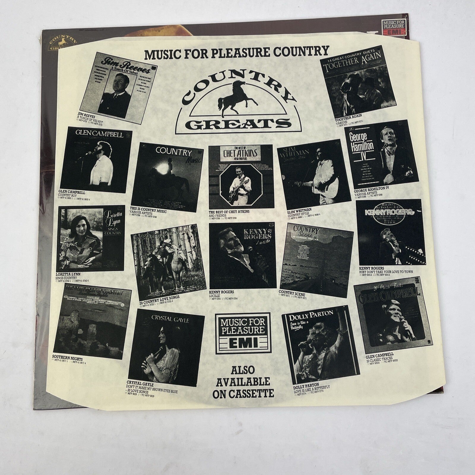 DON WILLIAMS - Country Greats - Vinyl LP Record MFP 5805 14 Tracks - VGC