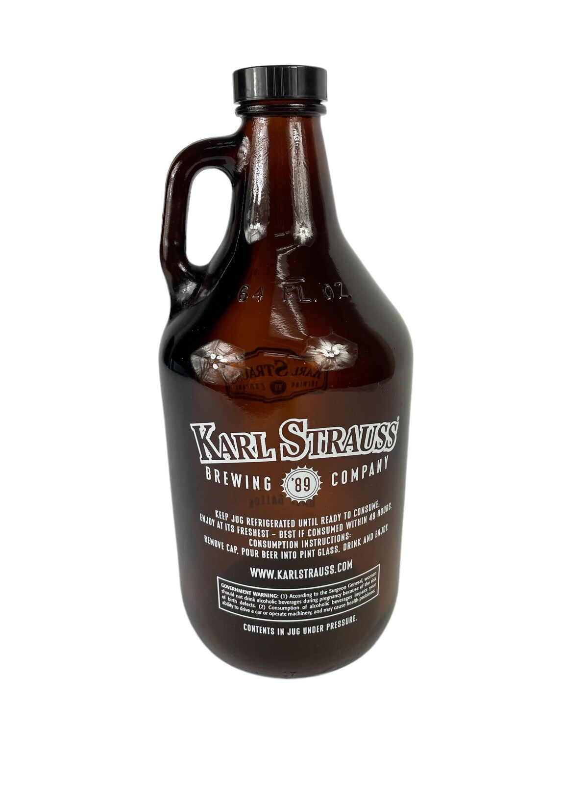 Karl Strauss 64 oz. Growler Jug. Empty Bottle Half Gallon