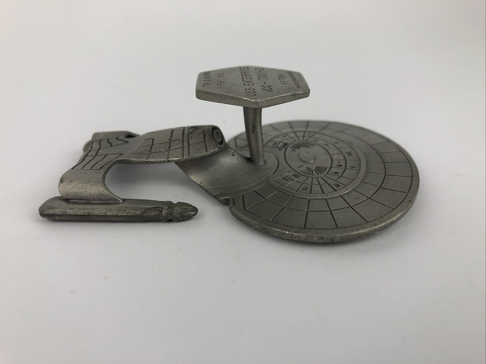 RARE 1991 Star Trek USS Enterprise NCC-1701-A Rawcliffe Pewter Model RF789 LOOK