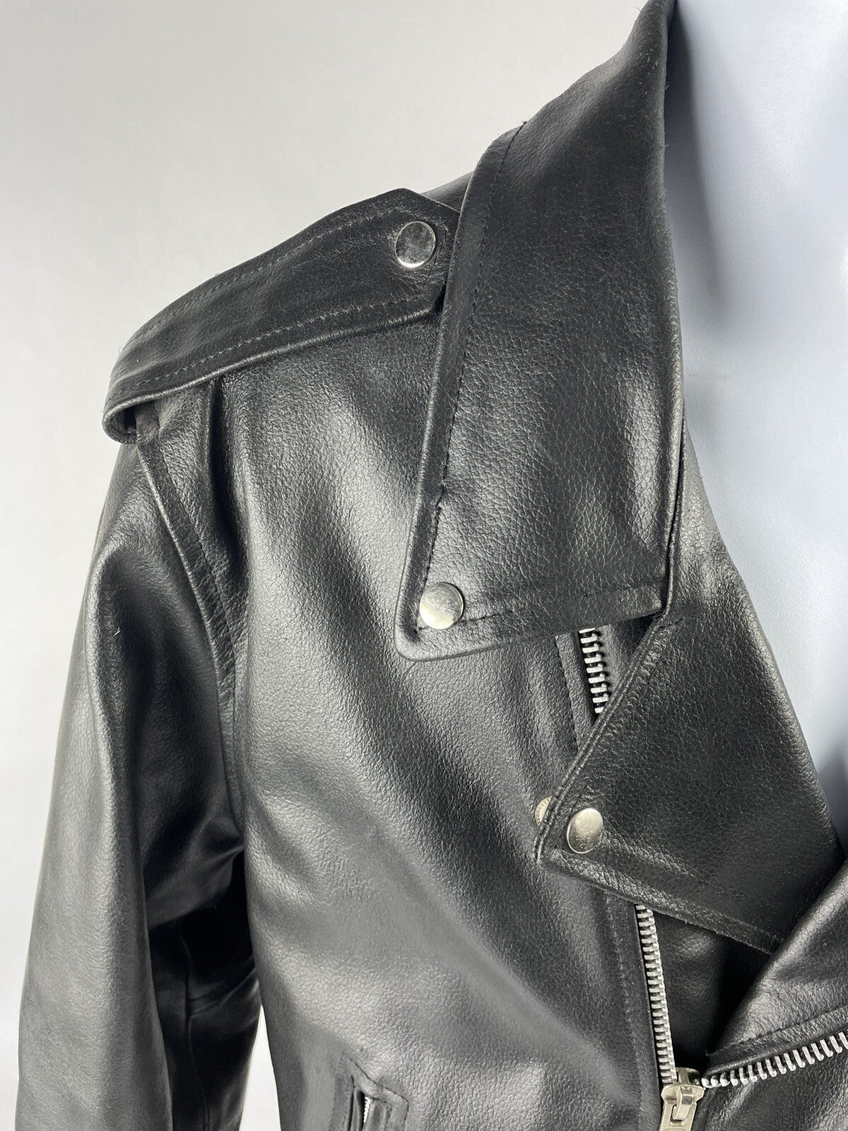 Vintage Echtes Leder Genuine Leather Motorcycle Jacket Size 46 Excellent