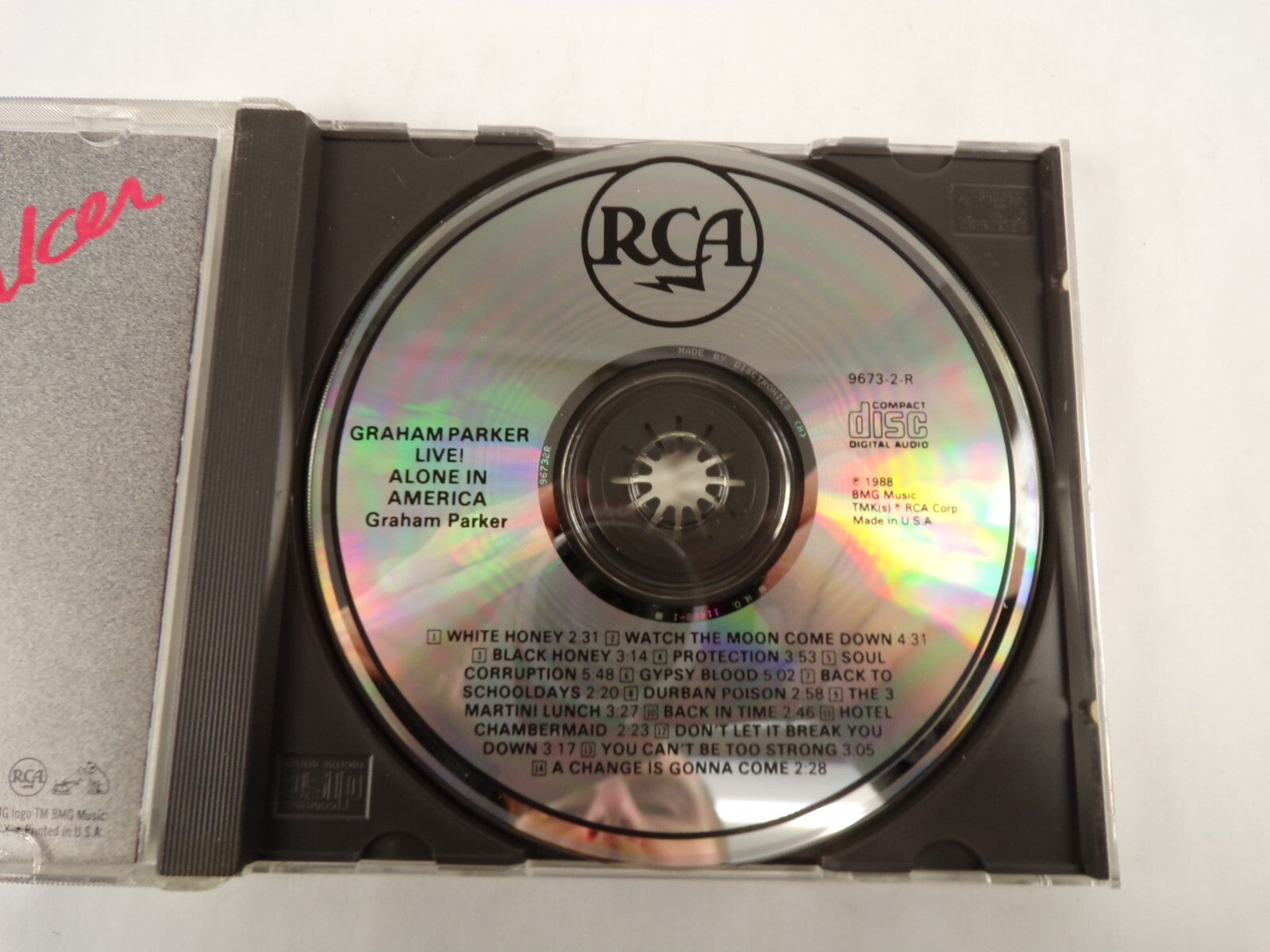 Graham Parker Live Alone In America White Honey Black Honey CD#54