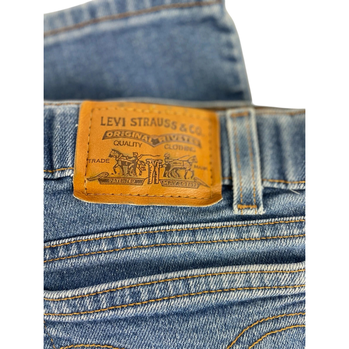 Levi's Men's Blue 501 Regular Fit Straight Leg Jeans Size W 34 L 30