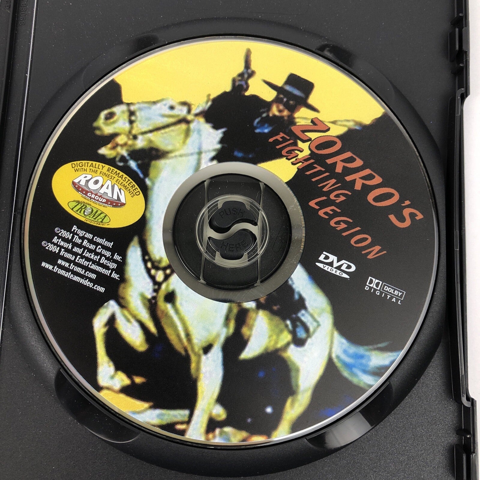 Zorros Fighting Legion DVD From Troma Horror John English, William Whitney VGC