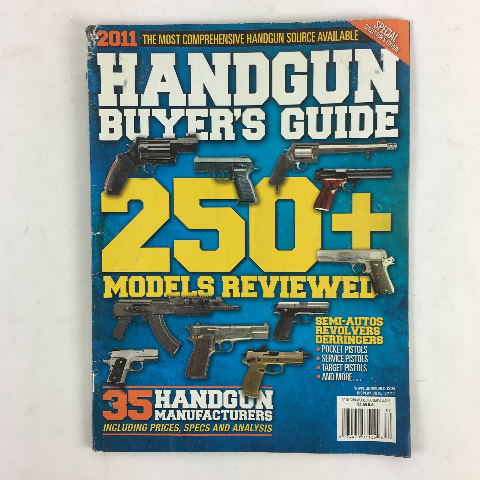 2010 Handgun Buyer Guide Magazine 250+ Models Reviewed Pocket Service Pistol