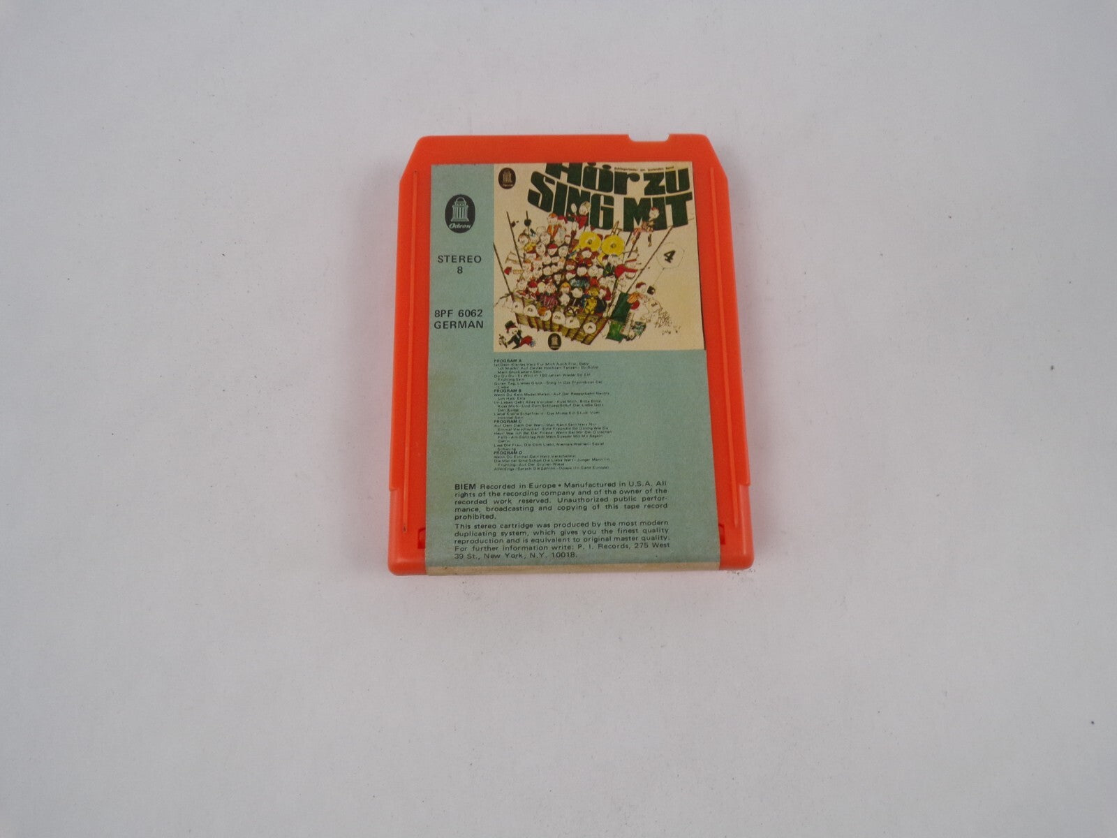 Hoer zu Sing Mit Vol.4 Stereo Tape Cartridge