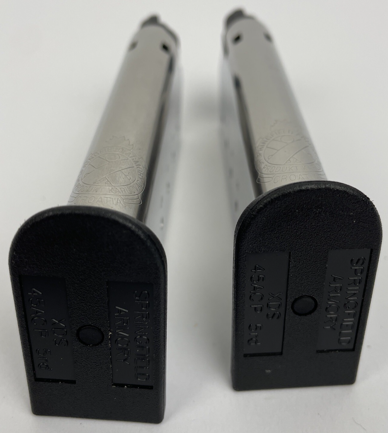 Lot (2) Springfield Armory XDS 45 Pistol Magazine 5rd 45ACP Clip