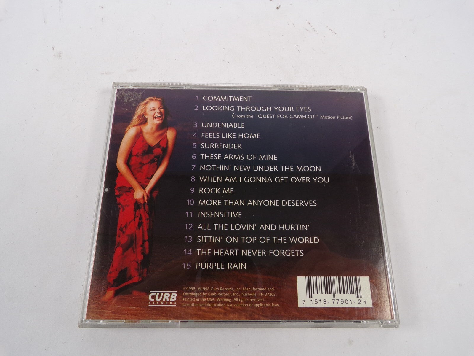 Leann Rimes Sittin' On Top Of THe World Commitment Looking Through YOur CD#16