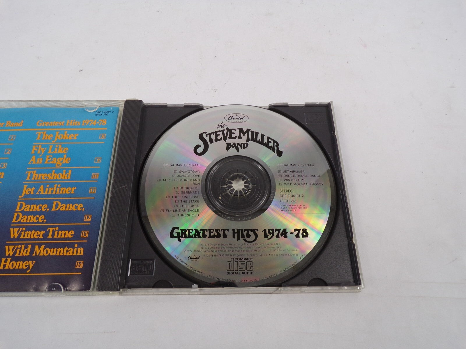 The Steve Miller BAnd Greatest Hits Take The Money And Run Serenade True CD#30