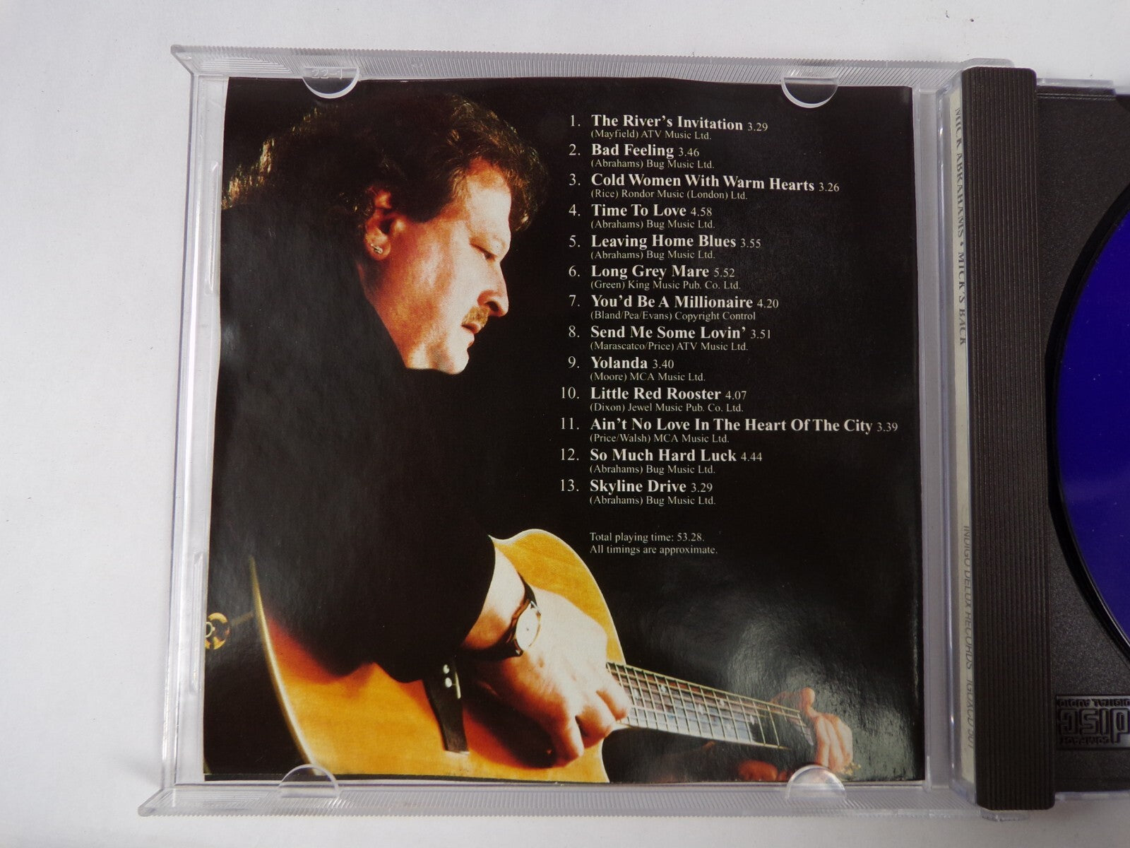 Mick Abrahams Mick's Back Indigo Delux Records CD #19
