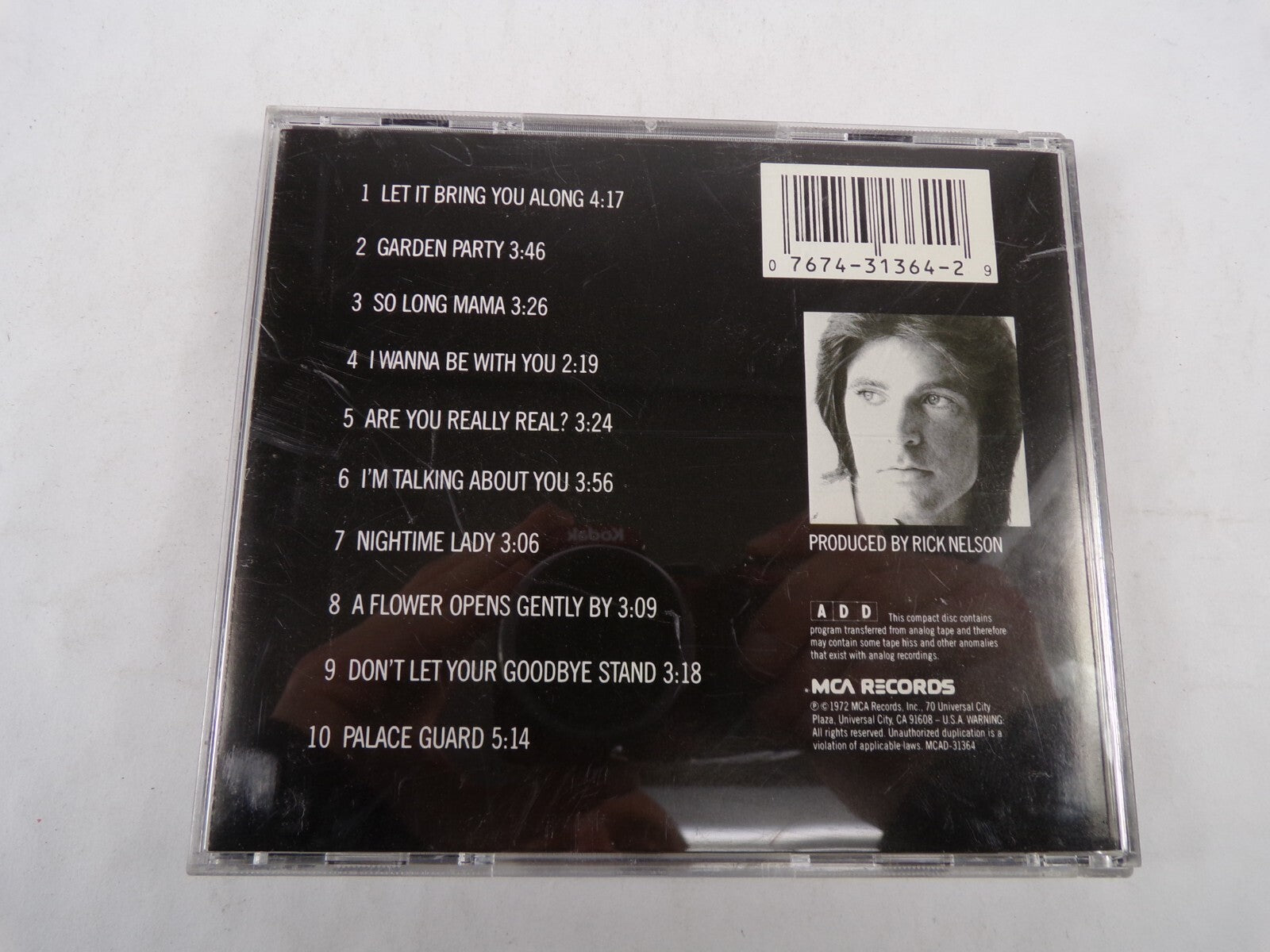 Garden Party Rick Nelson And The Story Canyon Band Palace Guard CD#56