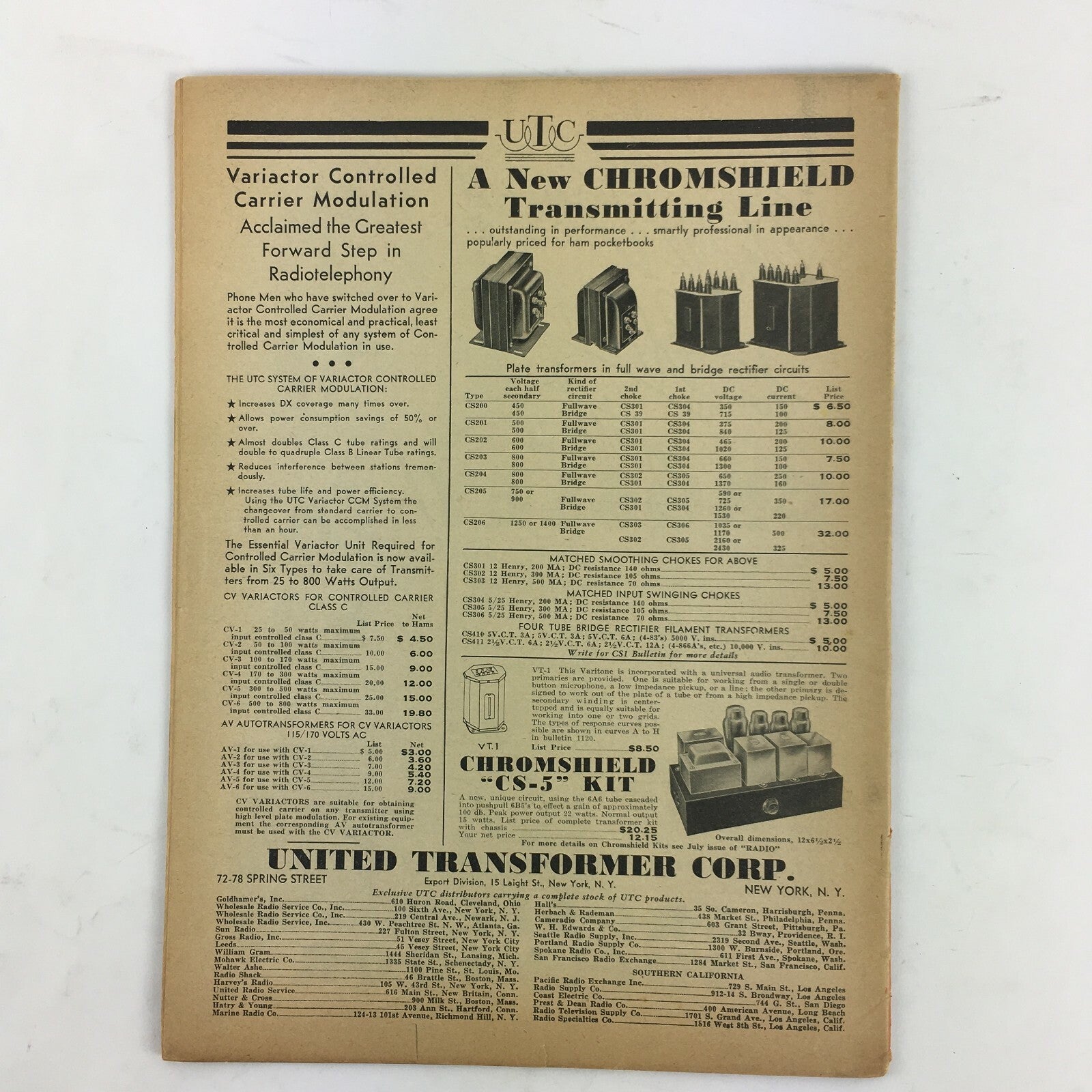August 1935 Radio Magazine Interlock Crystal Control Class B Linear Amplifier