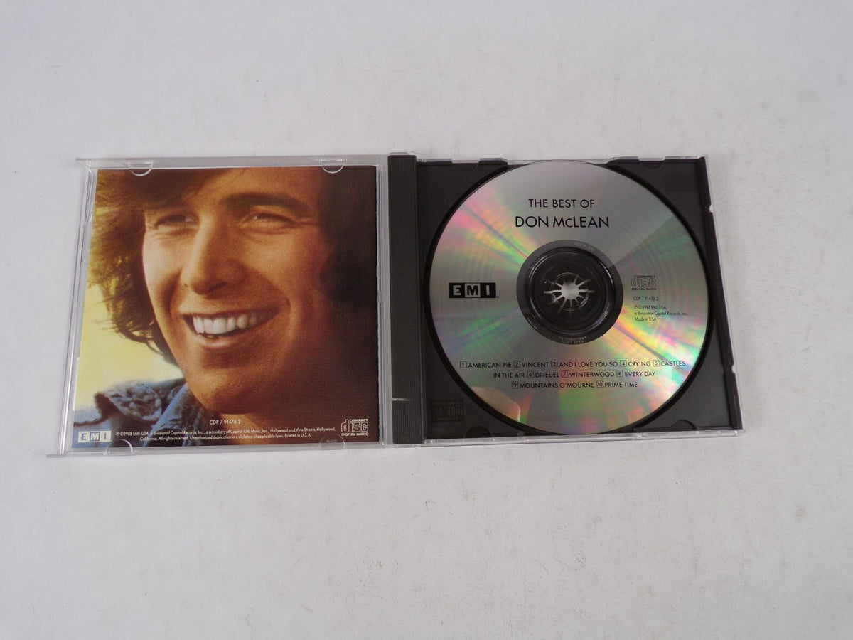 The Best Of Don Mclean American Pie Vincent And I Love You So Crying CastleCD#19