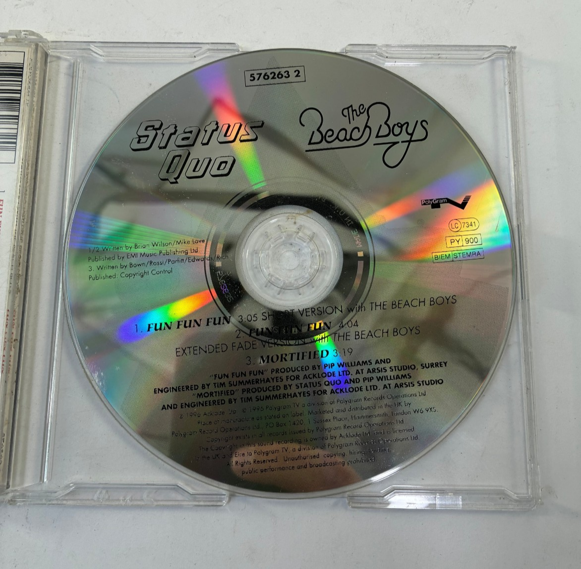 Status Quo with The Beach Boys Fun Fun Fun PolyGram TV CD 1996