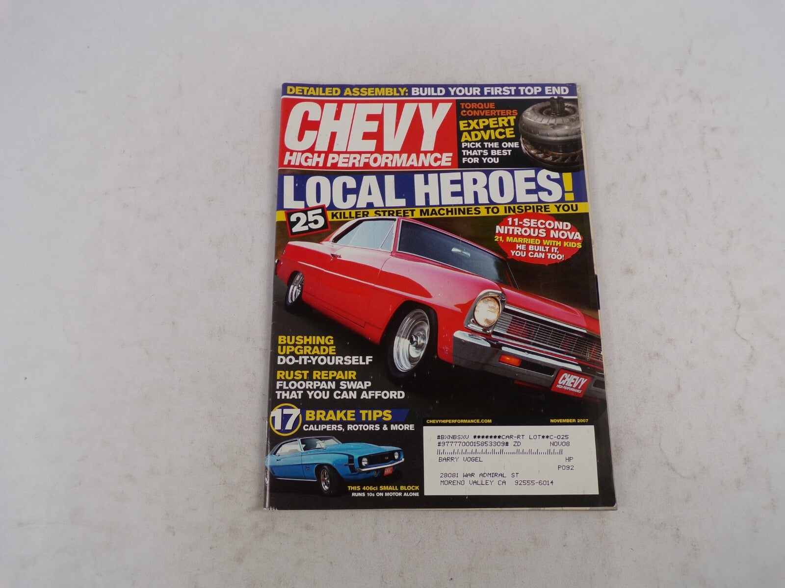 November 2007 Chevy High Performance Local Heroes Killer Street Machines