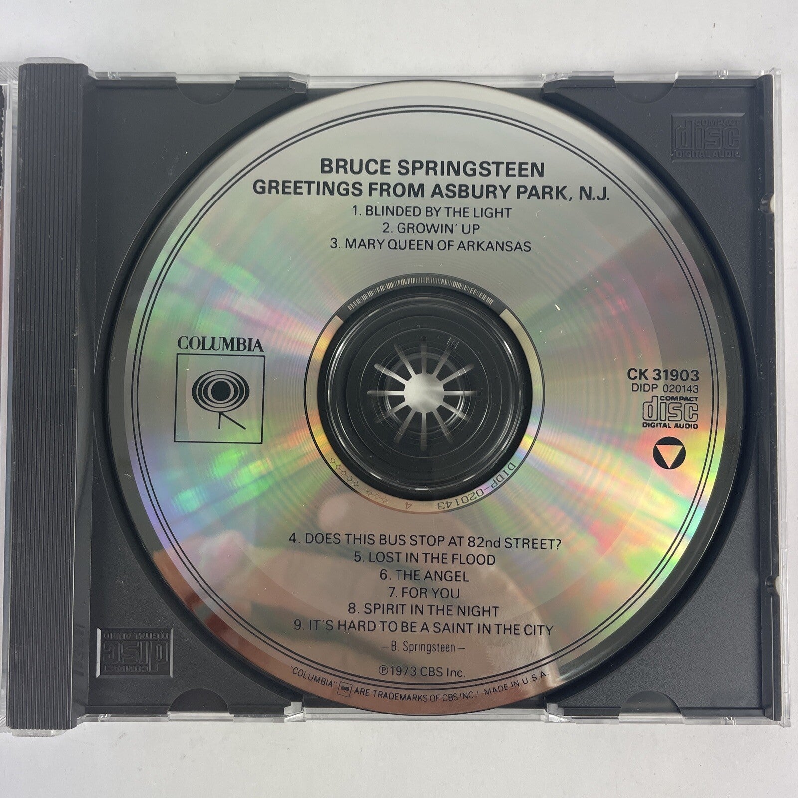 Bruce Springsteen - Greetings From Asbury Park N.J. UK Import #17