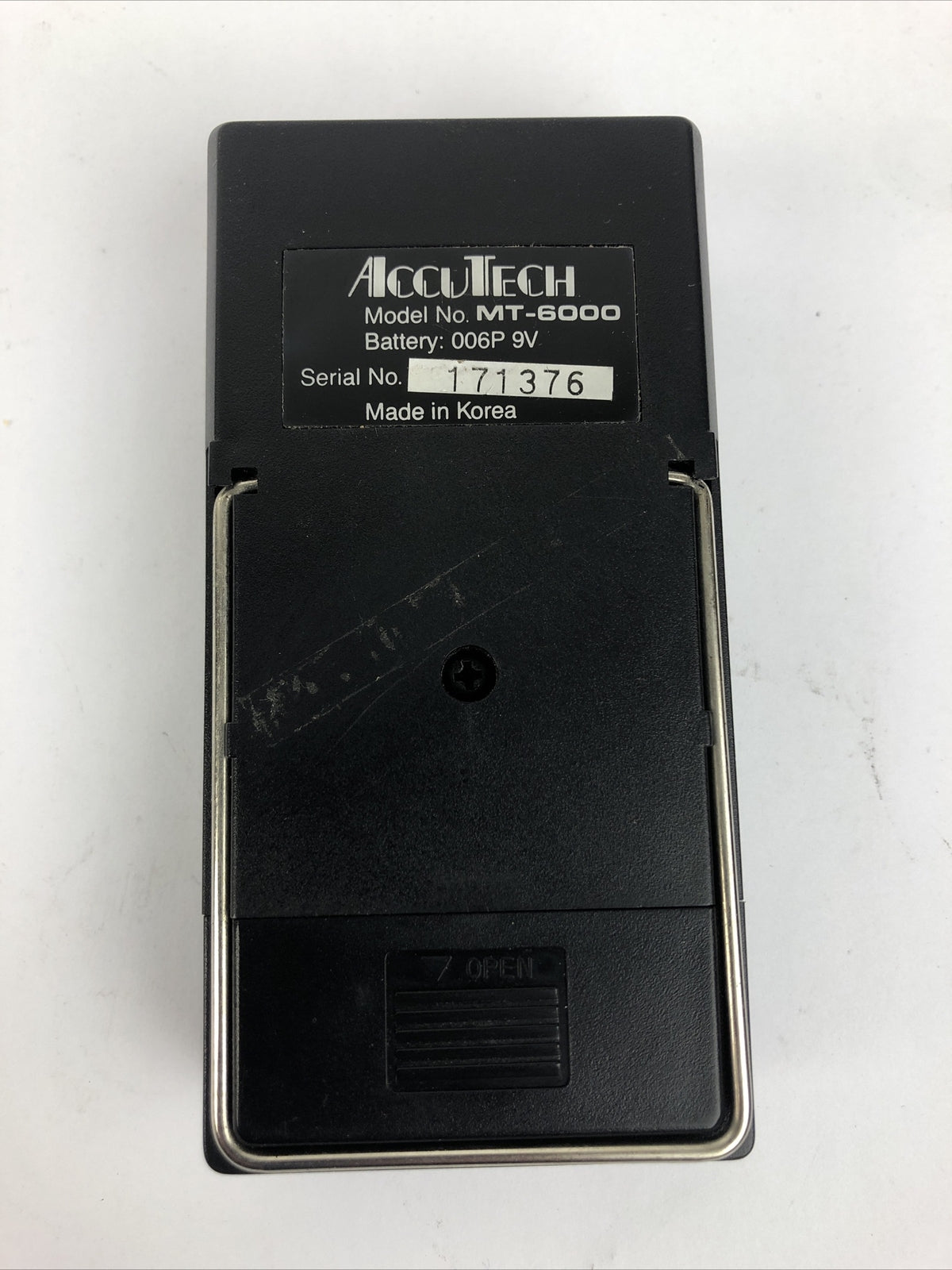 AccuTech MetroTuner MT-6000 9V Battery Opp. * VGC*