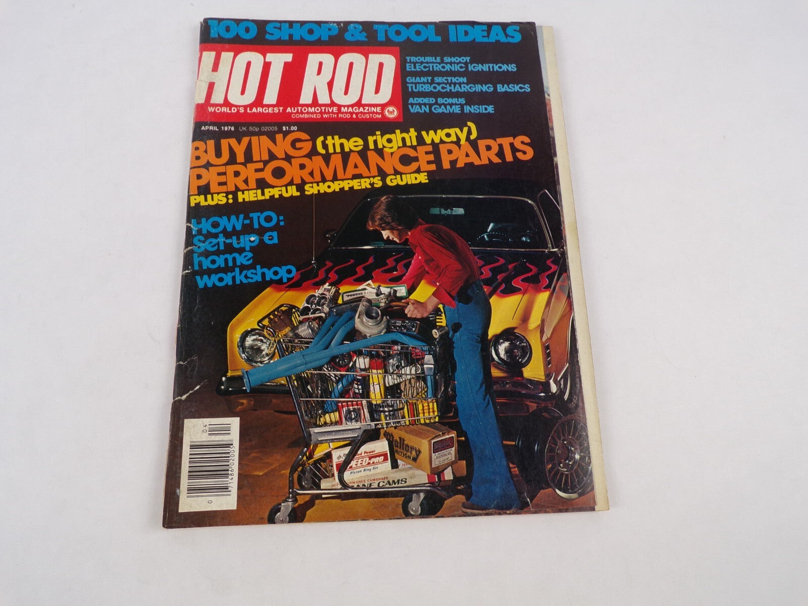 April 1976 Hot Rod Magazine Buying Performance Parts 100 Shop & Tool Ideas The