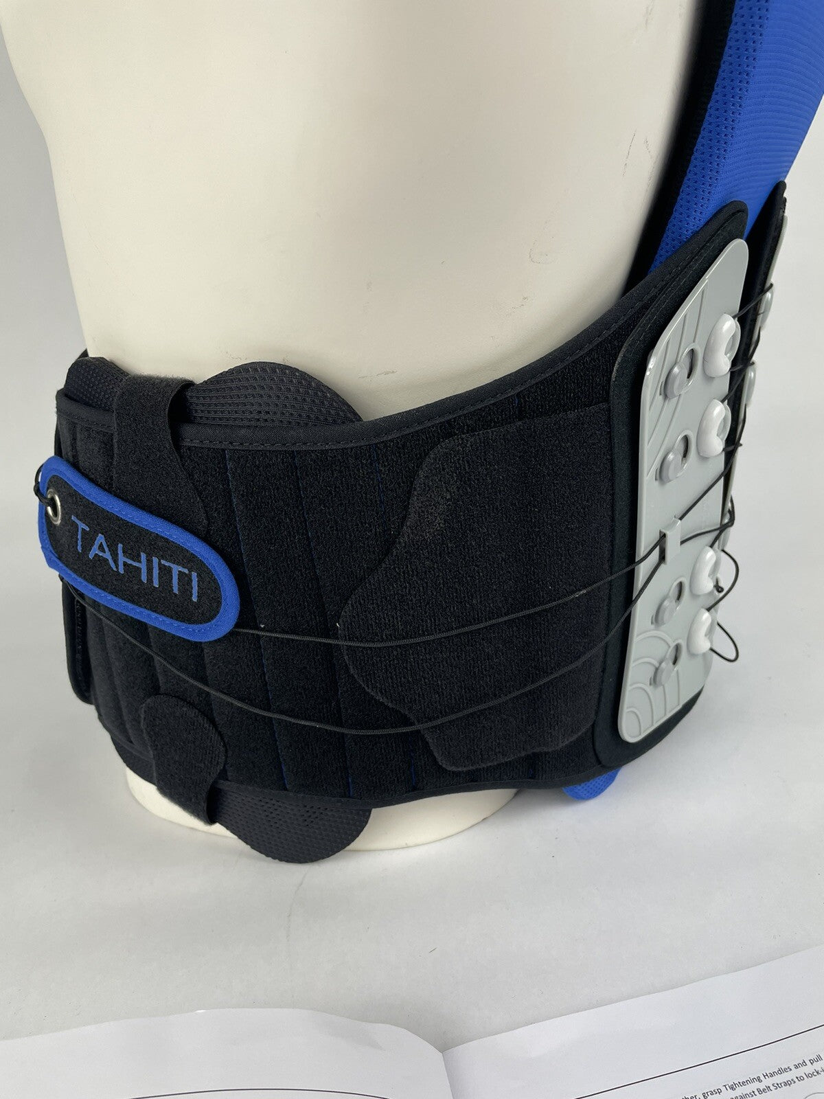 Back brace pulley lumbar support belt unisex OSFA for lower back support