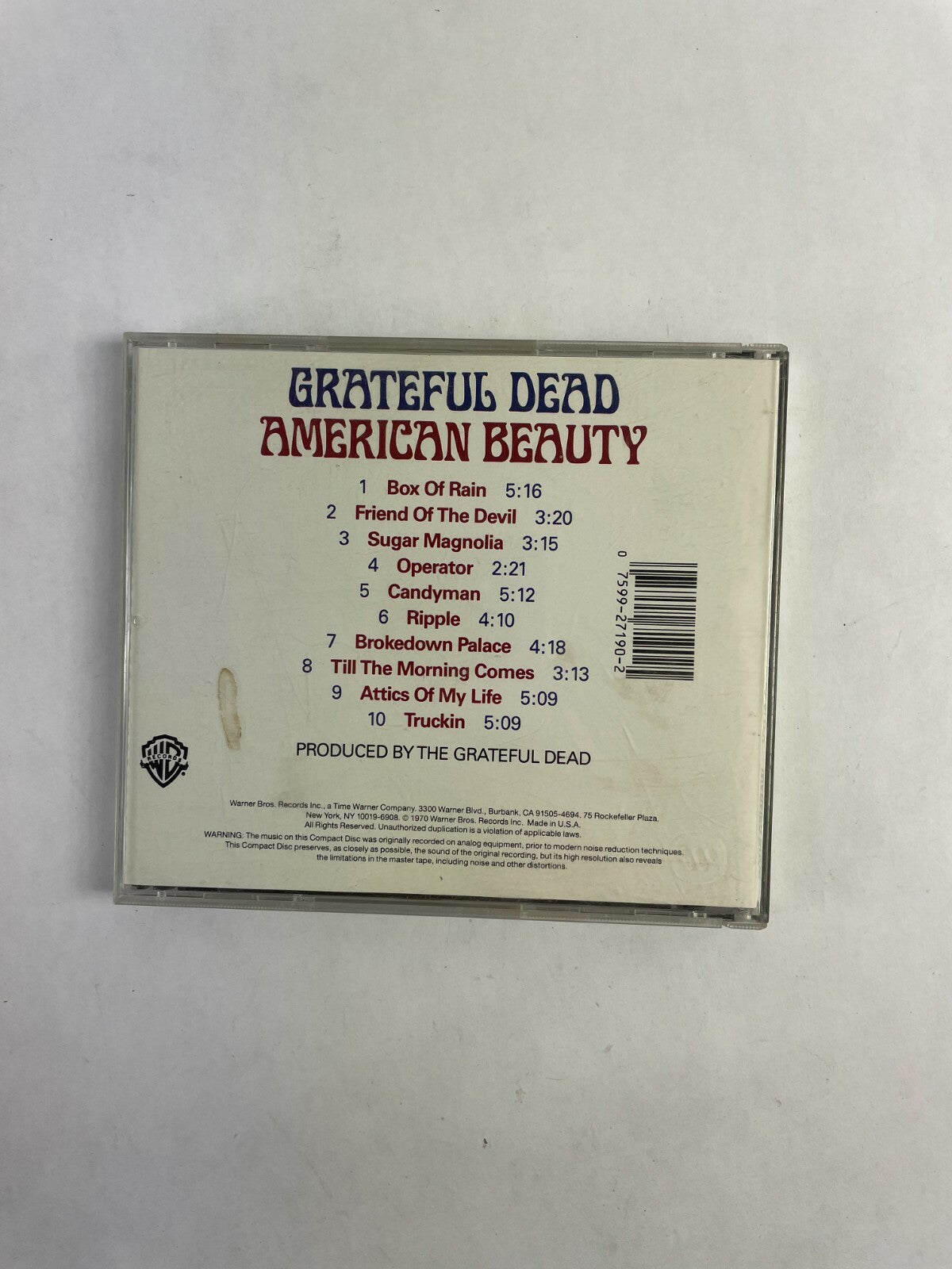 Greatful Dead American Beauty CD Q2