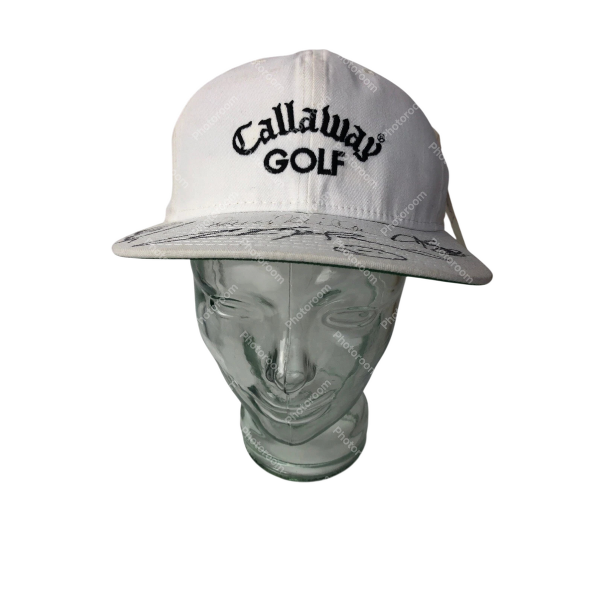 Vintage White Callaway Big Bertha Golf Hat RARE 1980's w Signatures Signed By ?