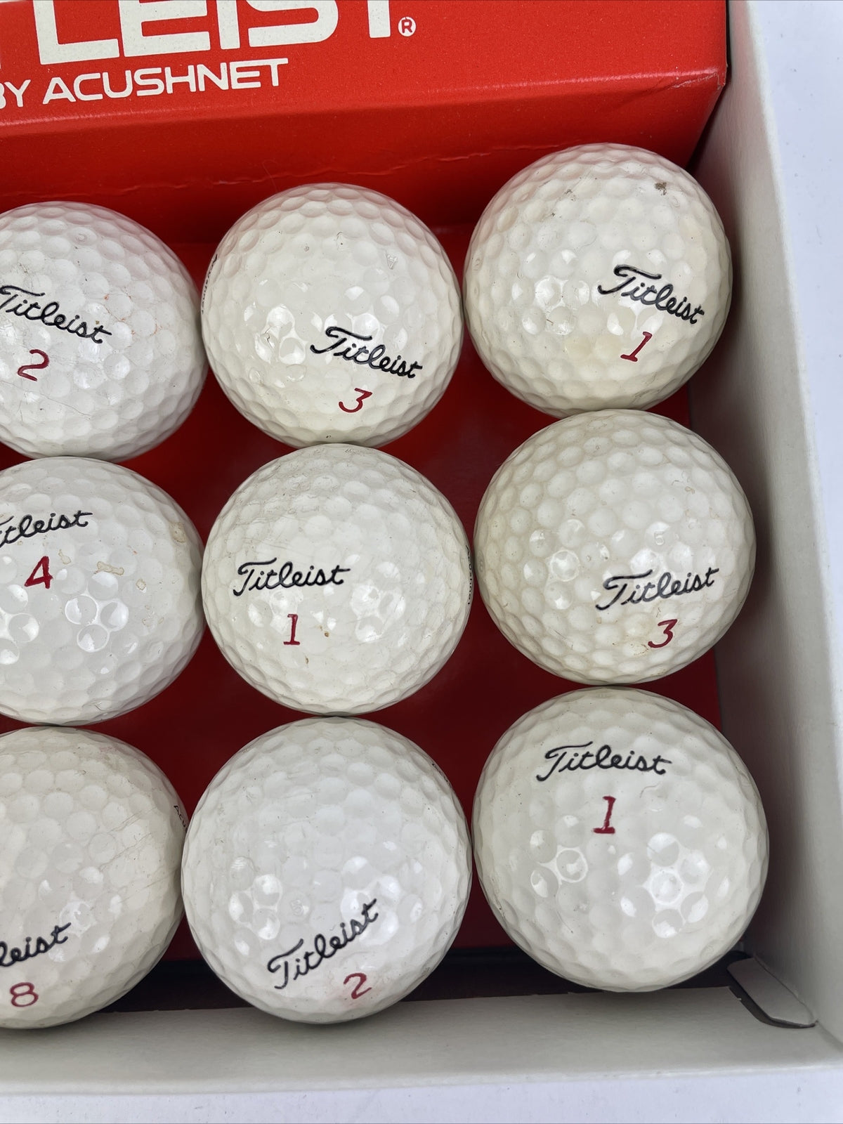 Titleist by Acushnet 1 Dozen Golf Balls Acushnet 12 x Balls W Original Box vntg