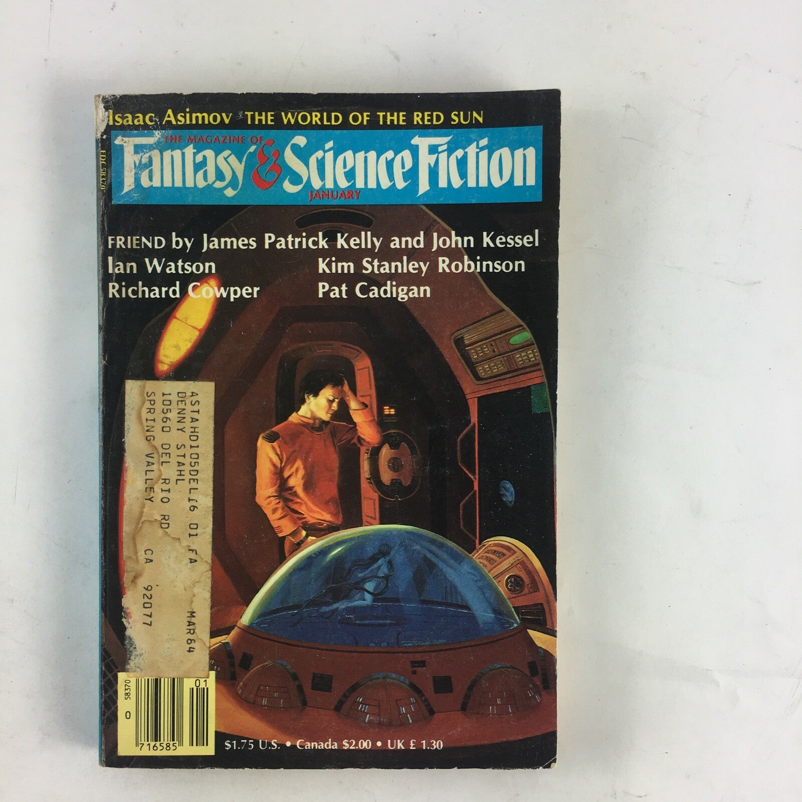 January Fantasy & Science Fiction Magazine Friend by James Patrick John Kessel