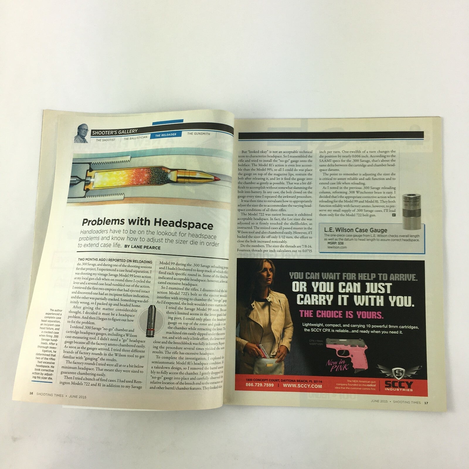 June 2015 Shooting Times Magazine Guns&Gear Savage A17 with Bushnell 3.5-10x36mm