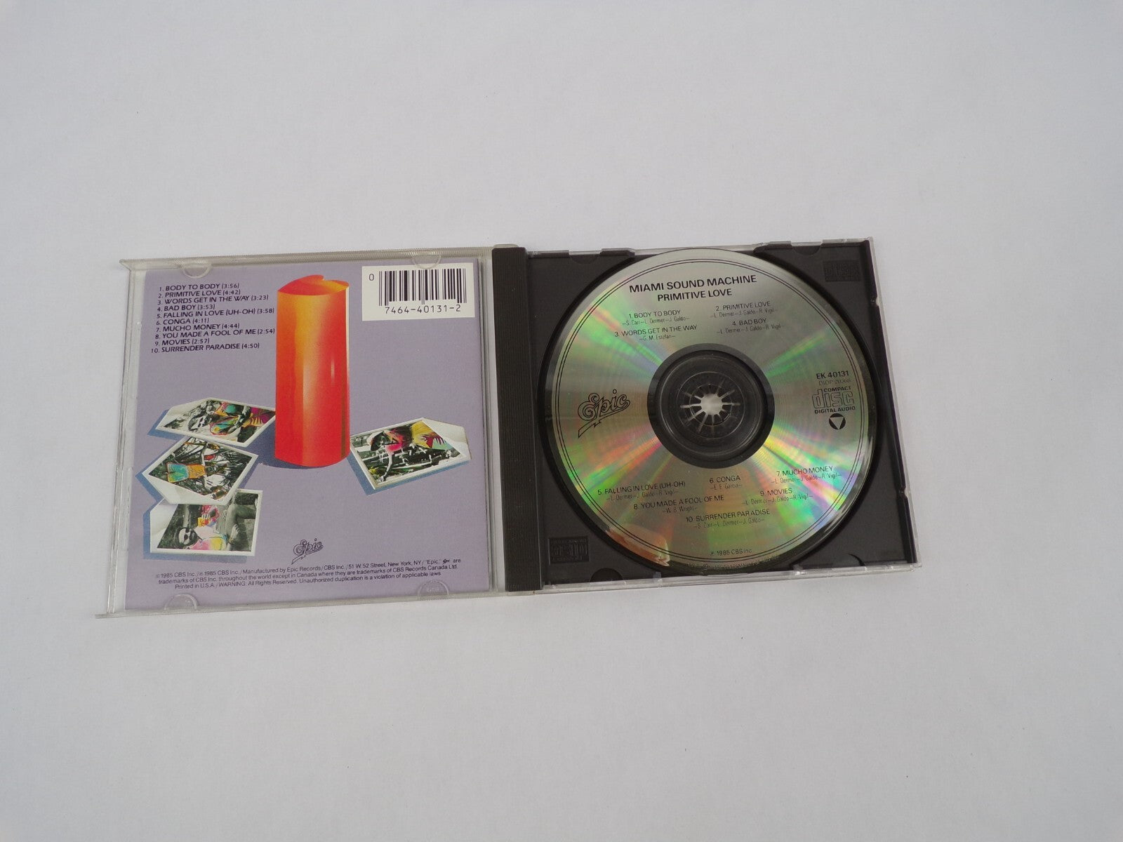 Miami Sound Machine Primitive Love Body To Body Primitive Love Words Get CD#63