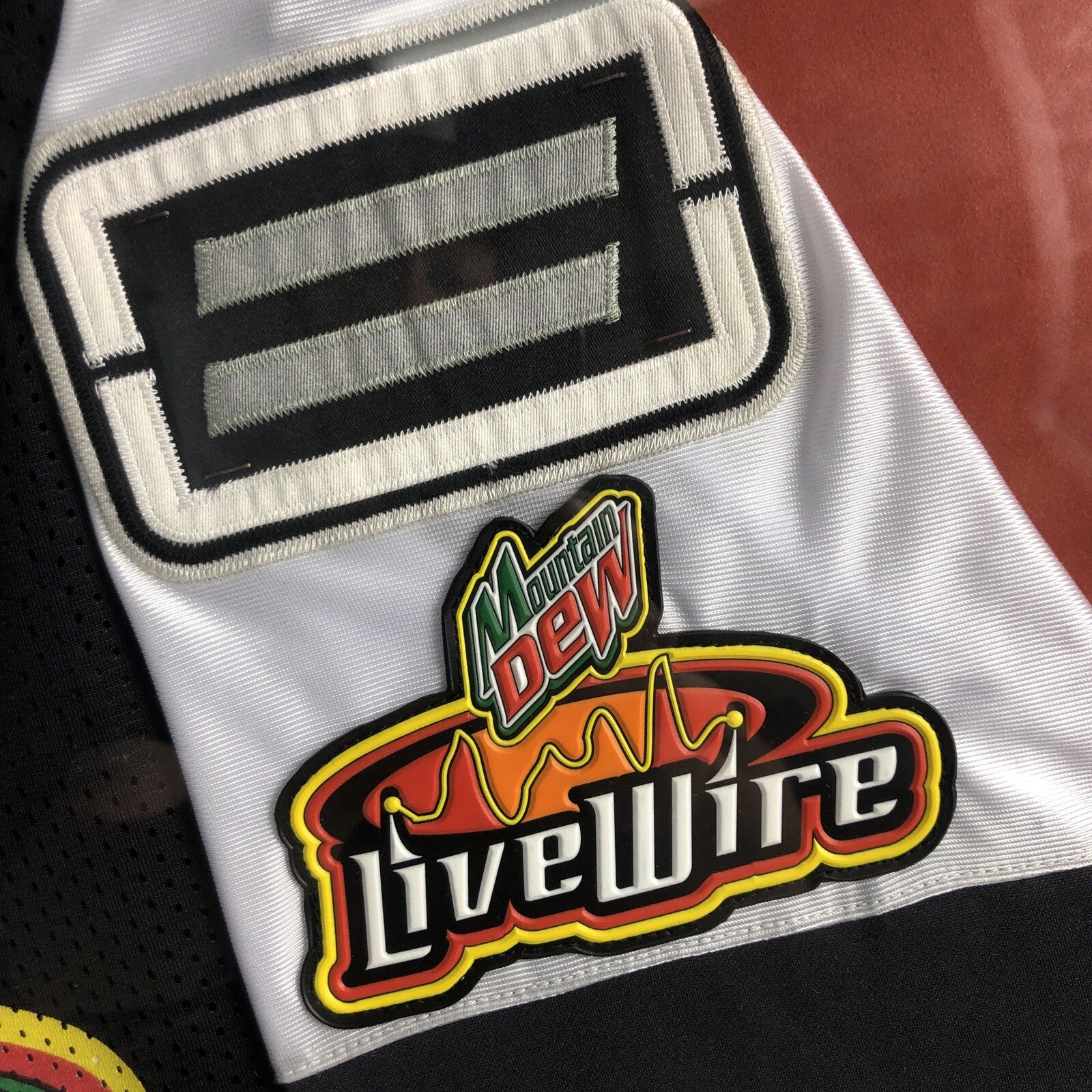 Carey Hart Mountain Dew Livewire Shift Motocross Jersey Matted and Framed - 1/1