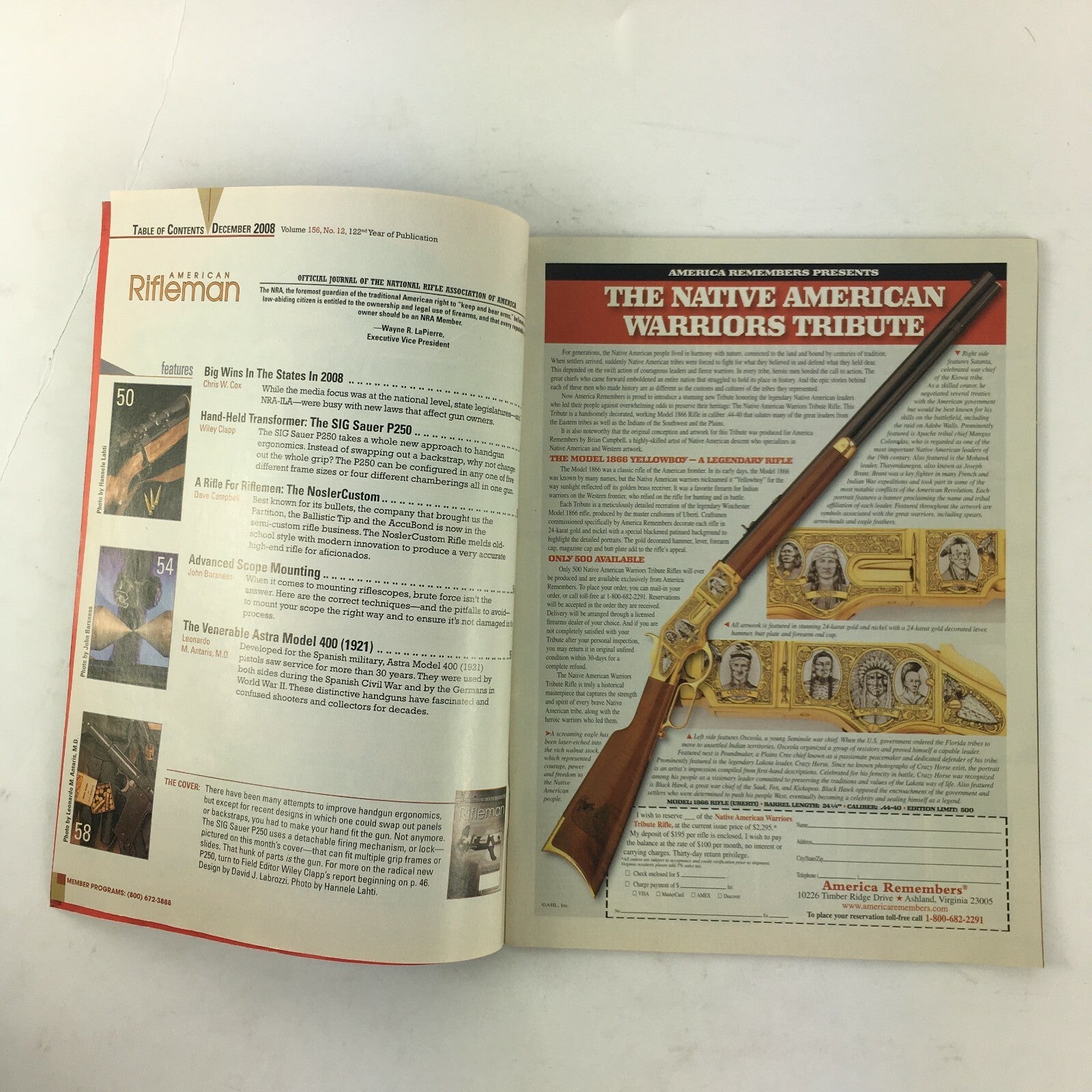 December 2008 American Rifleman Magazine Transformer SIG Sauer P250