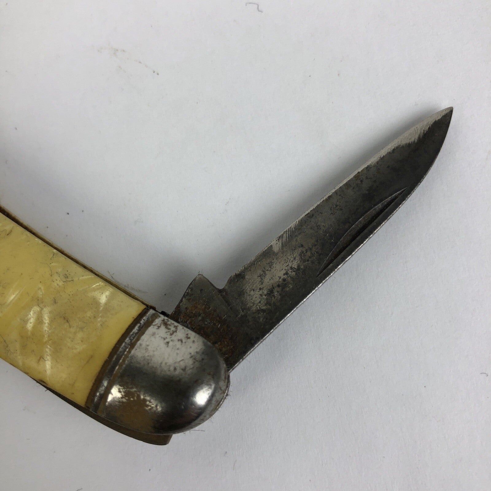 Vintage Hammer Brand 3 Blade Pearl Pen Folding Pocket Knife Made In USA