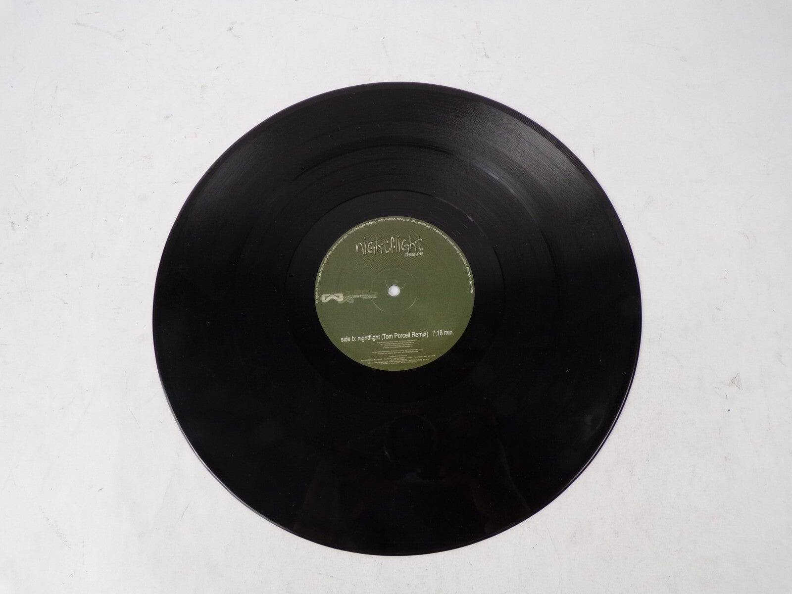 NightFlight Desire Original Club Mix Tom Porcell Remix Vinyl Record