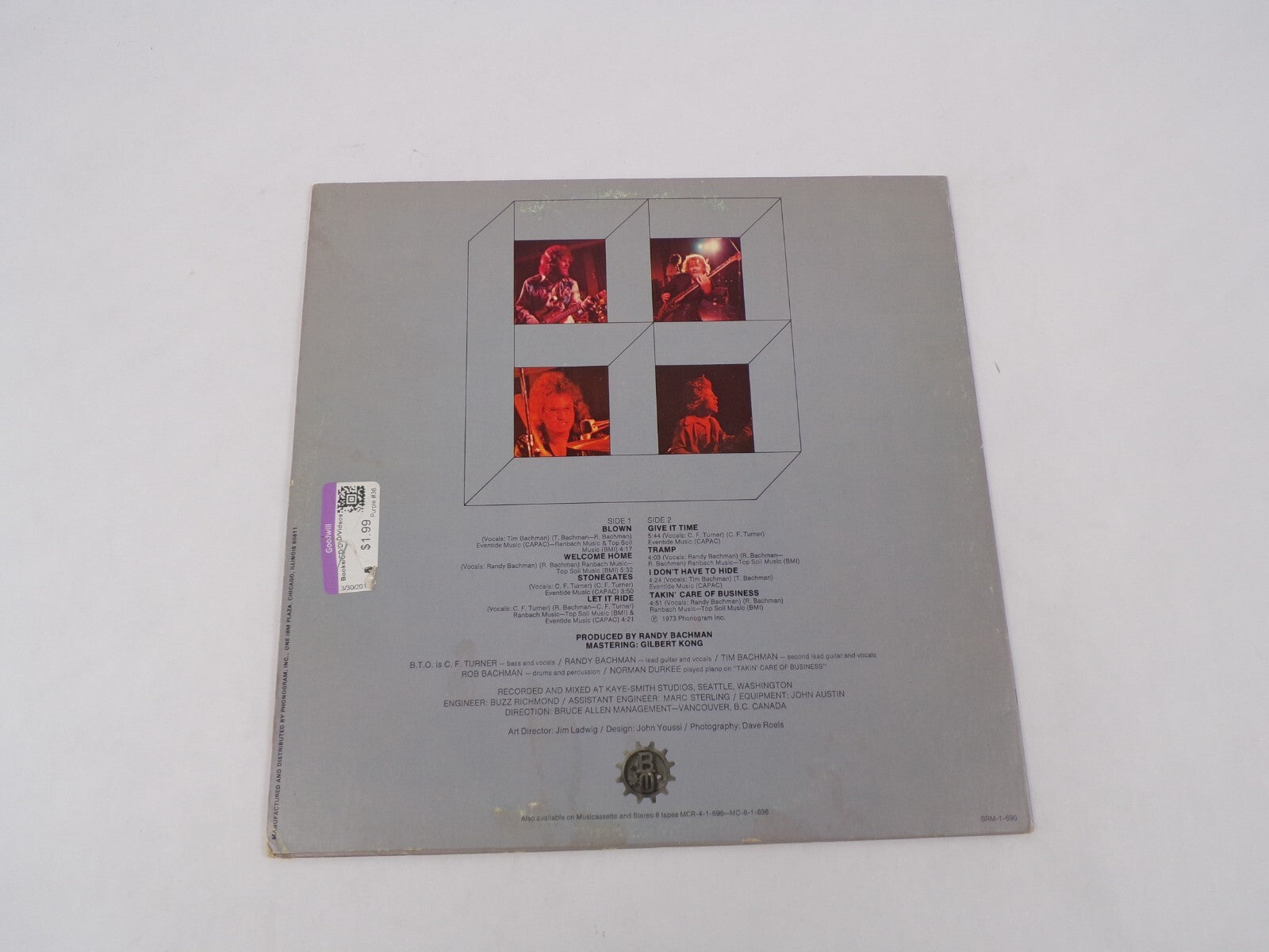 Bachman-Turner Overdrive 2 Blown Tramp Let It Ride Stonegates Vinyl Record