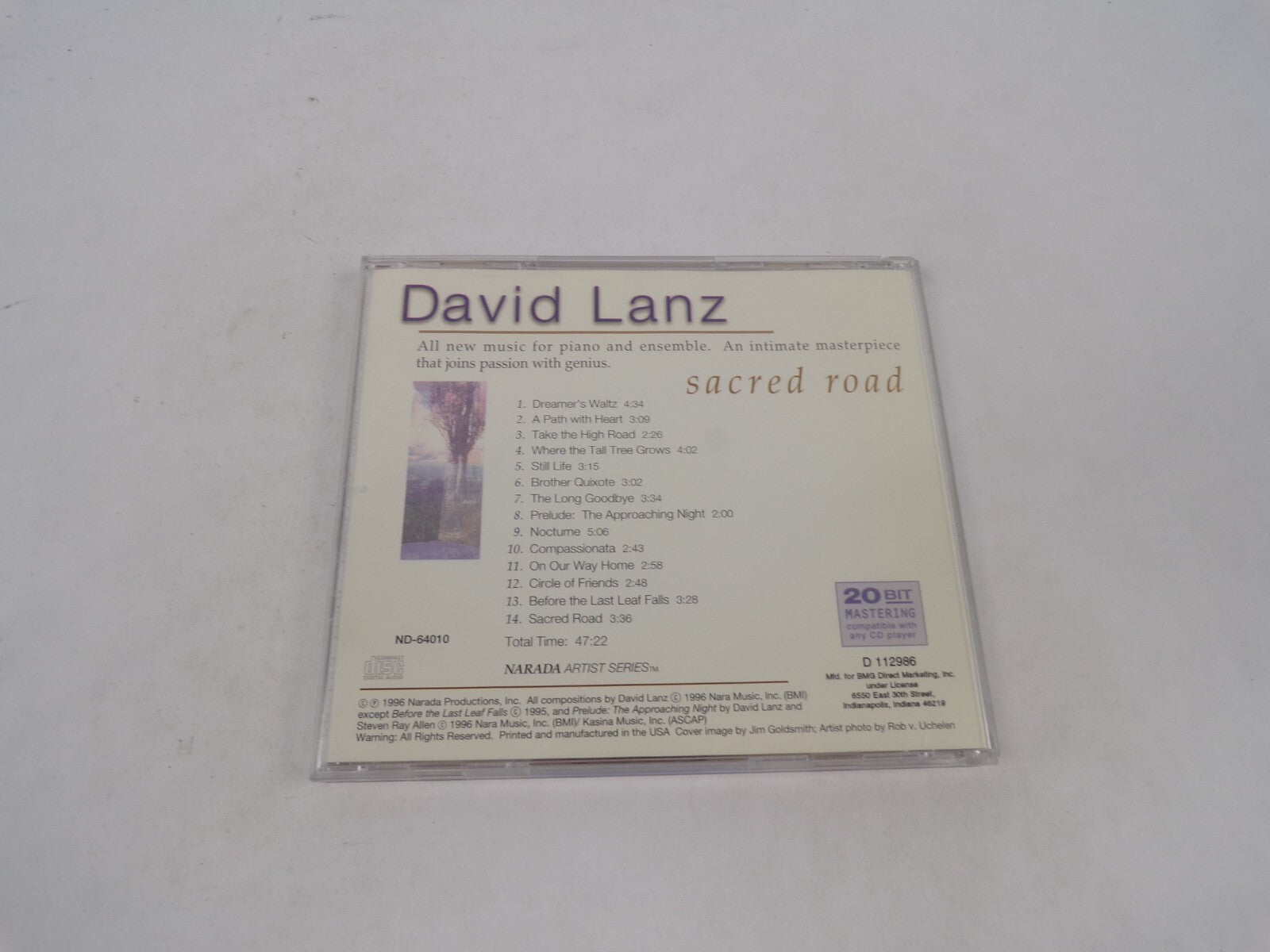 David Lanz Sacred Road Narada Dreamer's Waltz A Path With Heart Take The CD#71