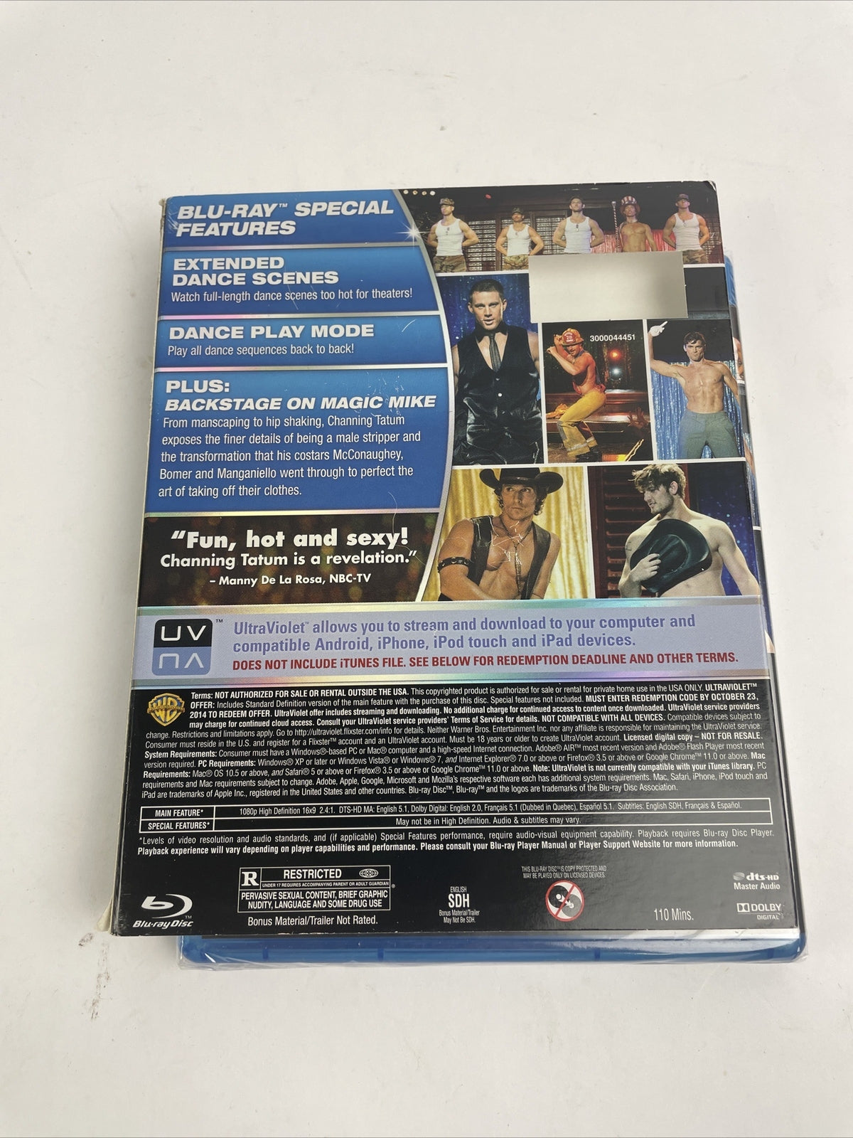NEW Magic Mike (Blu-ray + DVD + Digital Copy, 2012, 2-Disc Set w Slipcover) LOOK