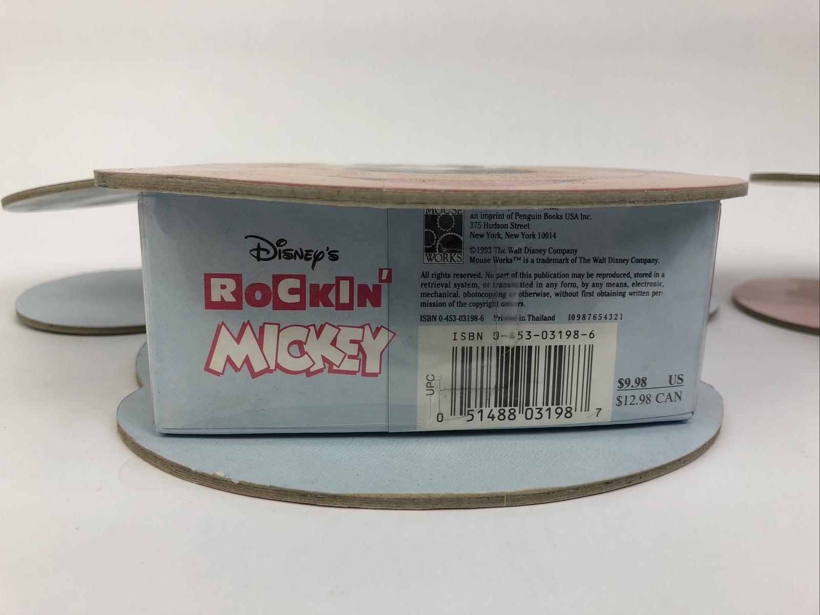 Vintage 1993 Rockin' Mickey Mouse & Rockin' Minnie Mouse Story Books 4 each Look