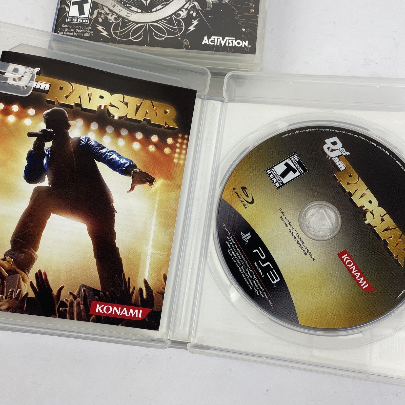 4 x Playstation 3 PS3 Guitar Hero W.O.R - Def Jam RAPSTAR - Everybody Dance - SC
