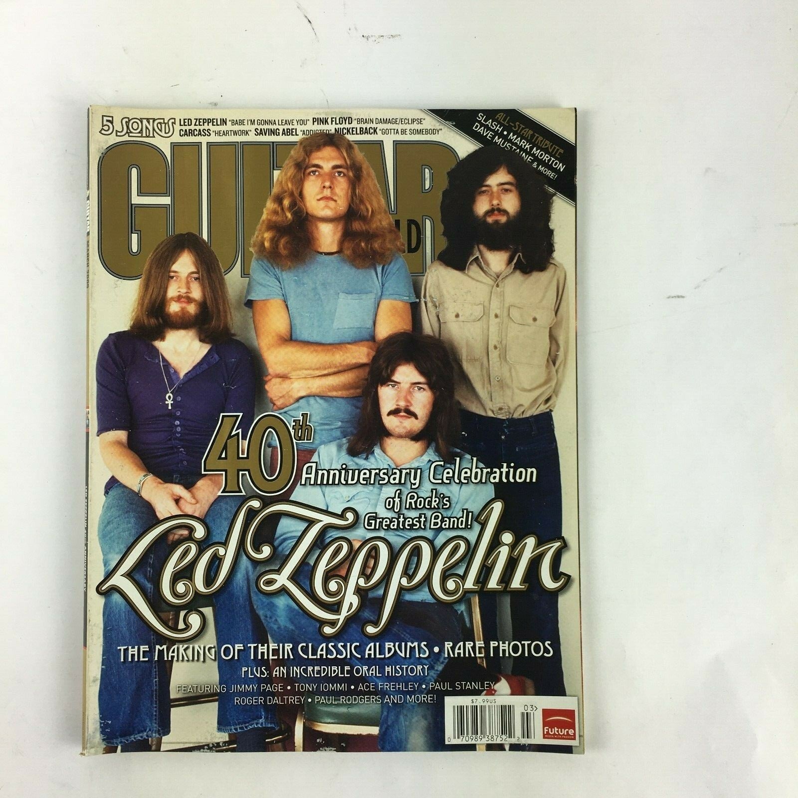 2003 Guitar World Magazine Led Zeppelin Tony Iommi Ace Frehley Paul Stanley Paul
