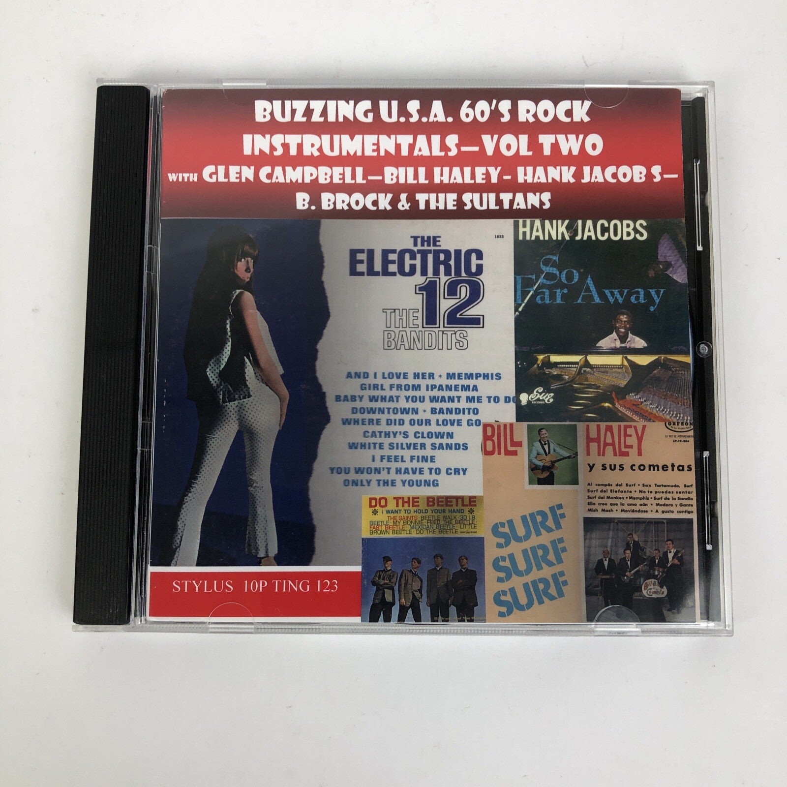 Buzzing U.S.A 60's Rock Instrumentals Vol. 2 Audio CD w Glen Campbell LOOK #4