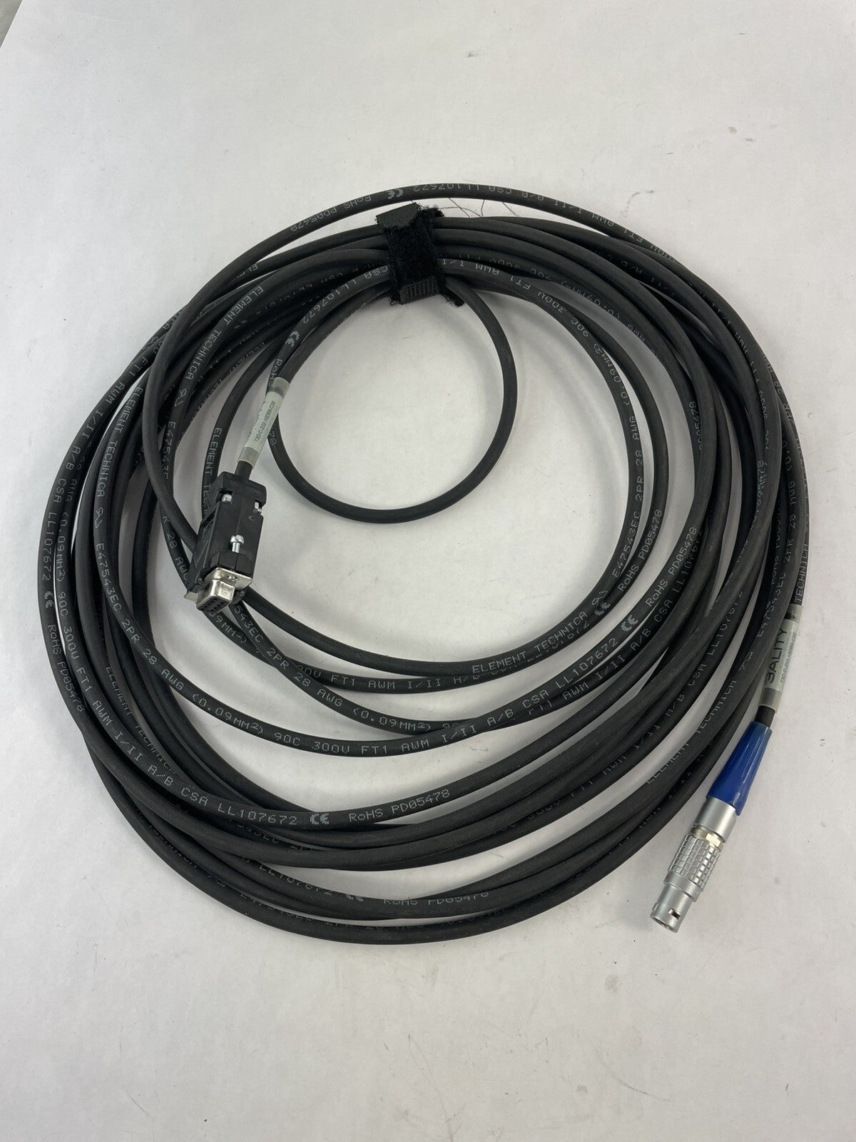 Elements' Technica 3ality Command Cable 30’ ft 232 10-pin to DB-9
