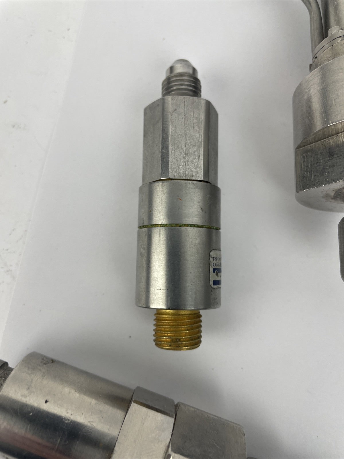 Lot of 7 stainless steel pressure transducers from assorted brands
