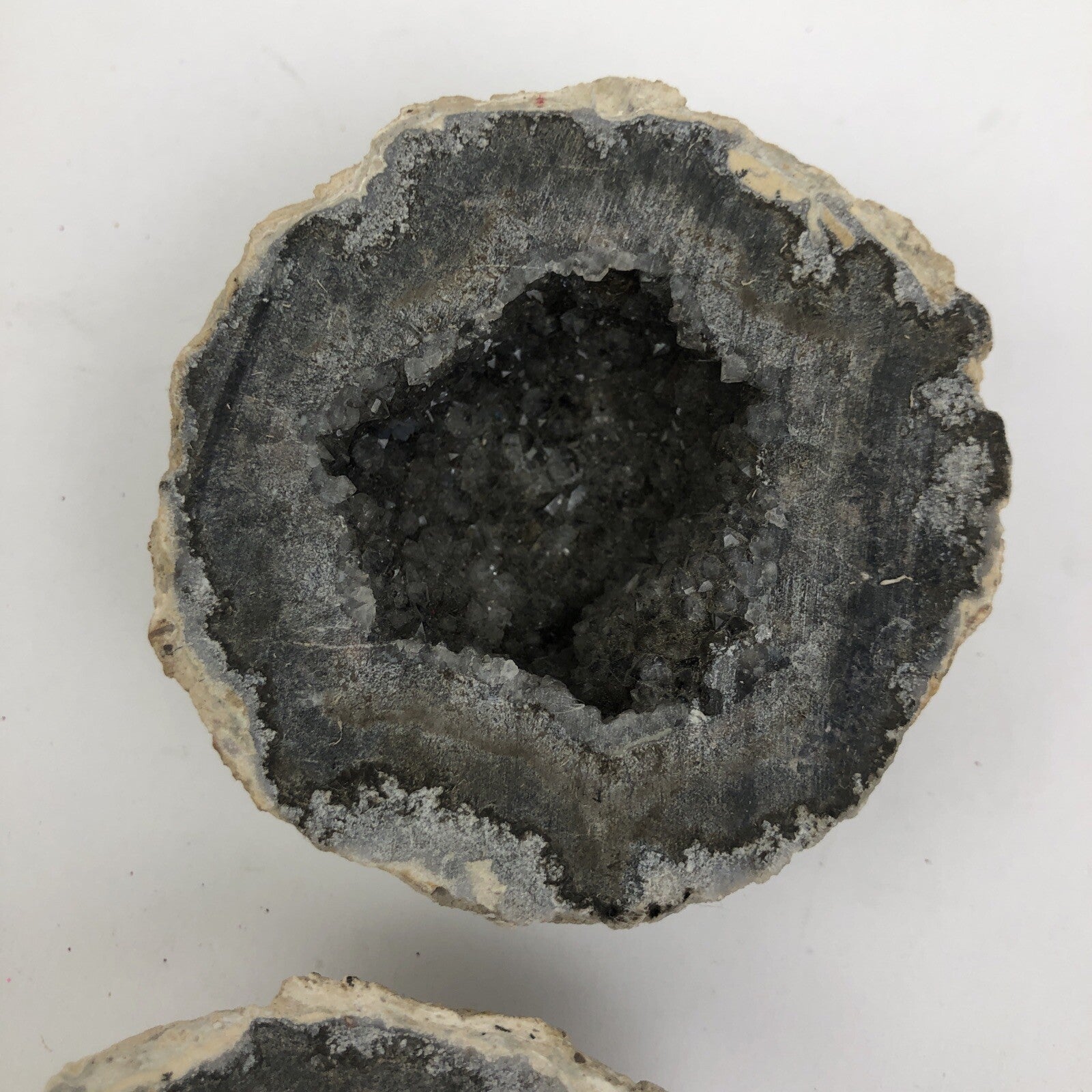 Whole COCONUT GEODE Cut Clear QUARTZ IT SPARKELS GREAT GIFT Each 1.5” X 3” Each