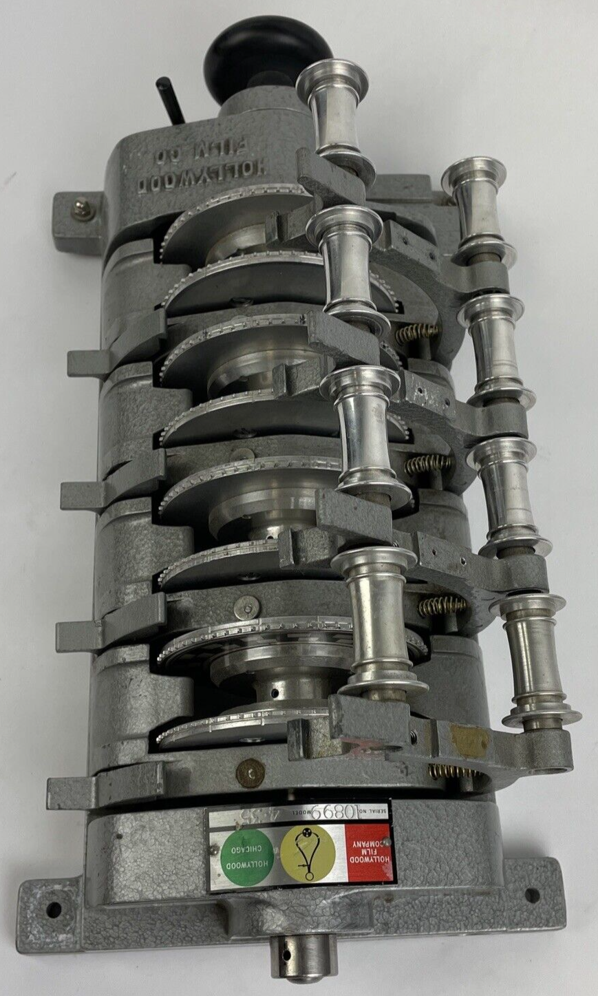Hollywood Film Co. Universal 35mm 4 Gang Editing Synchronizer Vintage Model 35-4